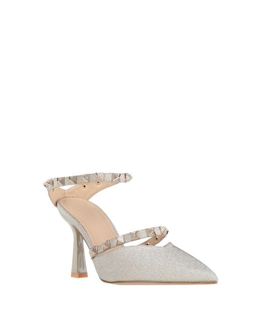 Twenty Four Haitch White Pumps
