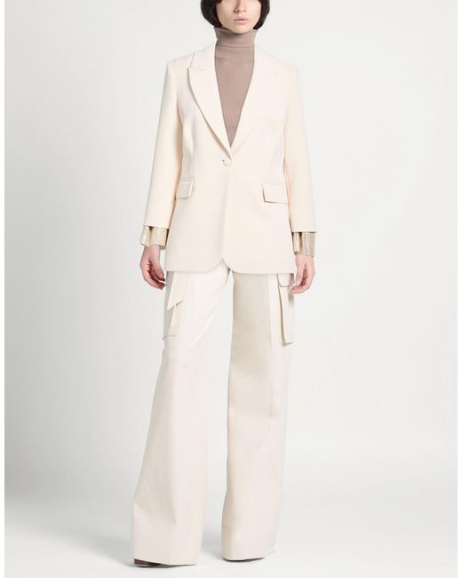 Camilla Natural Blazer Polyester, Elastane