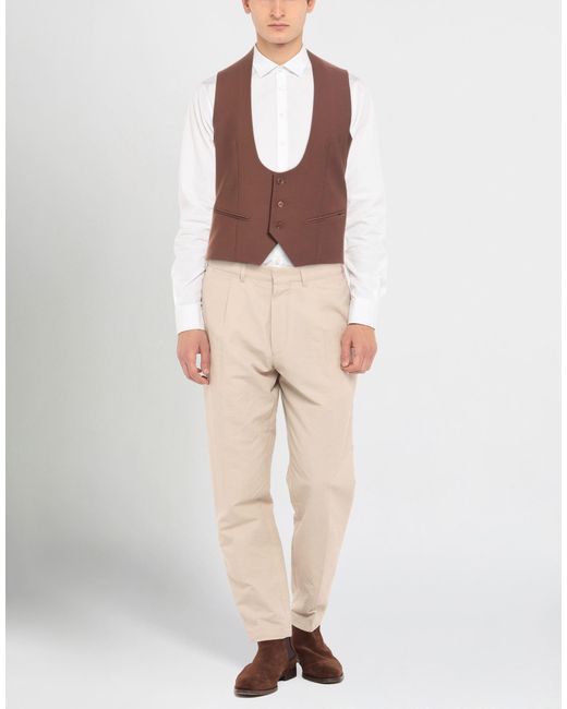 Daniele Alessandrini Brown Waistcoat for men