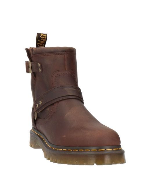 Dr. Martens Brown Ankle Boots Leather for men