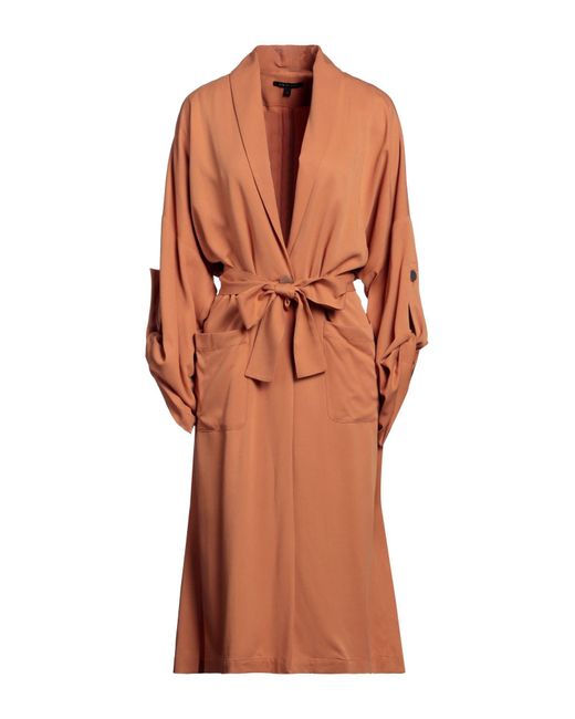 Armani Exchange Orange Overcoat & Trench Coat