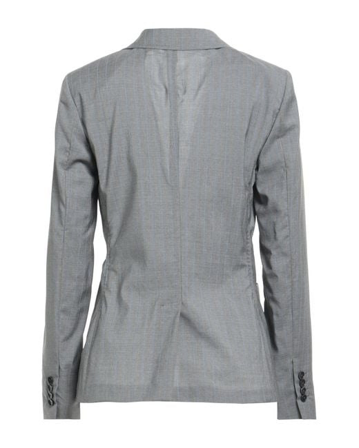 Lardini Gray Blazer Wool
