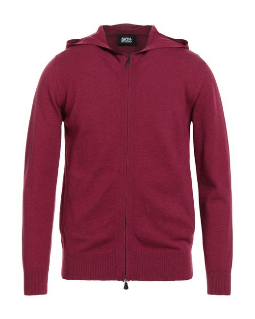Alpha Studio Red Cardigan for men