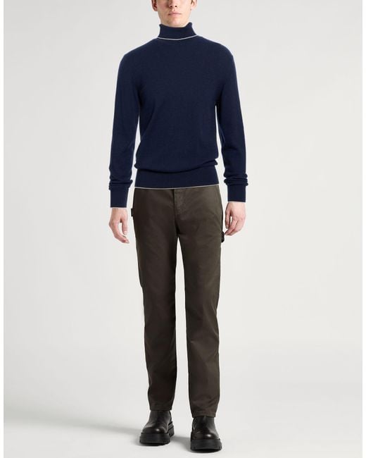Eleventy Blue Turtleneck Cashmere for men