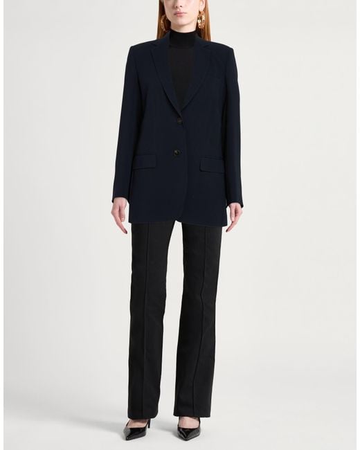 Alberto Biani Blue Blazer Triacetate, Polyester