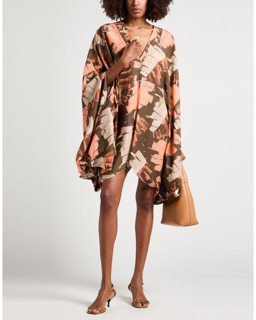 Ferragamo Brown Mini Dresses