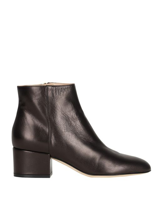 Sergio Rossi Brown Ankle Boots Leather