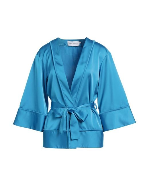 SIMONA CORSELLINI Blue Azure Jacket Polyester