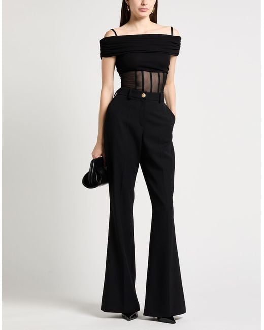 Blumarine Black Top Viscose, Polyamide, Elastane
