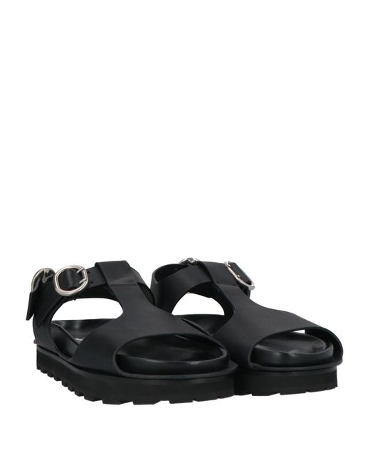 Jil Sander Black Sandals Cowhide