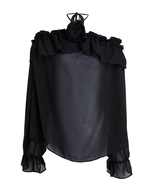 ATELIER LEGORA Black Top Viscose, Nylon, Polyester