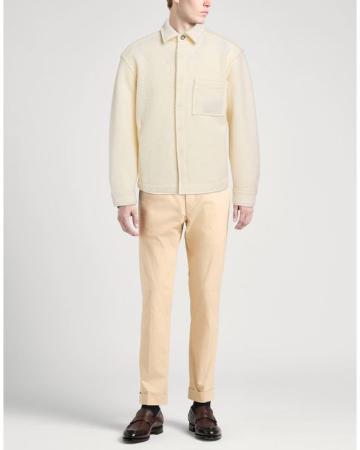 Xacus Natural Cream Jacket Virgin Wool for men
