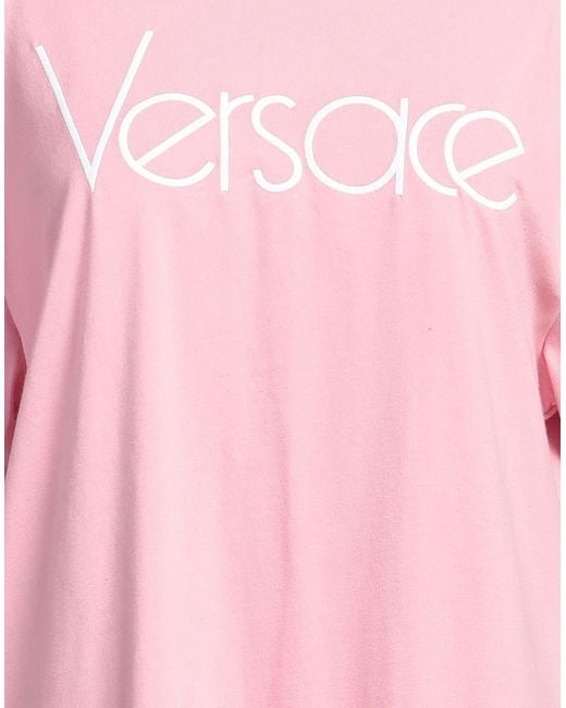 Versace Pink T-Shirt Cotton, Elastane, Polyester