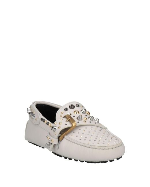 Tod's White Loafers