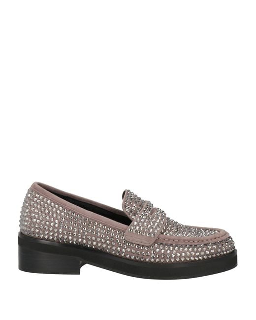 Bibi Lou Gray Taupe Loafers Leather