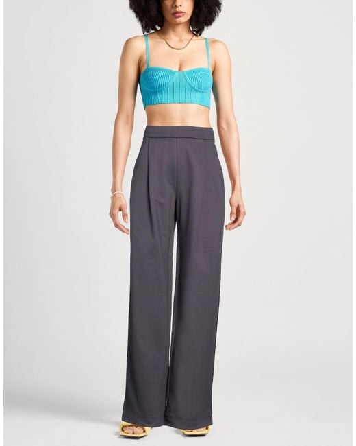 Dries Van Noten Blue Lead Pants Cotton