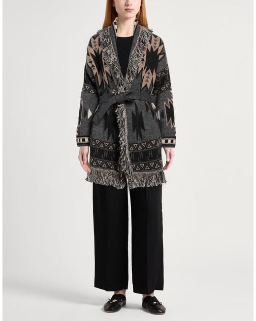 Gaelle Paris Gray Cardigan Viscose, Polyester, Polyamide