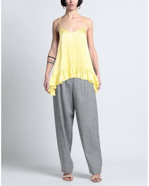Semicouture Yellow Top Acetate, Silk