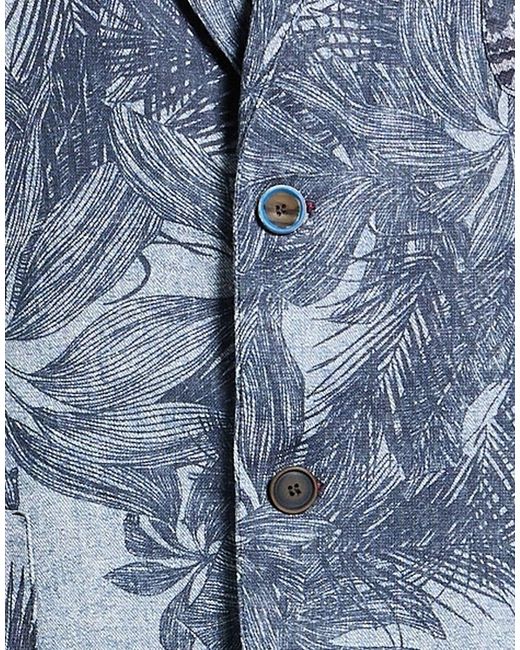 Bob Blue Slate Blazer Cotton, Elastane for men