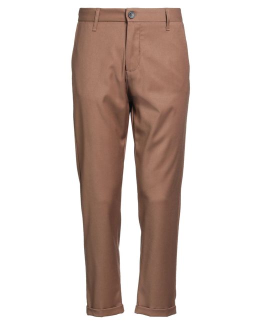 Imperial Brown Camel Pants Polyester, Viscose, Elastane for men