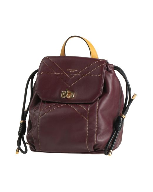 Givenchy Purple Backpack Leather