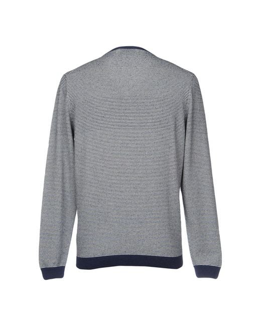 Brooksfield Gray Midnight Sweater Cotton, Polyamide for men