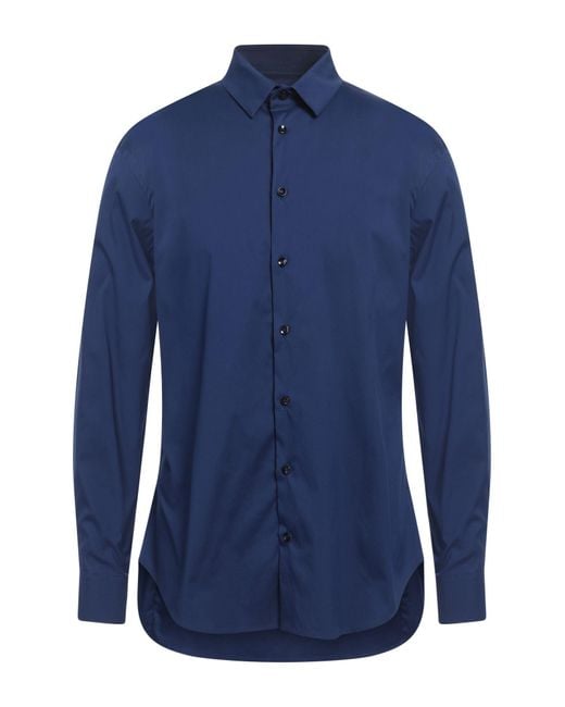 Camisa Giorgio Armani de hombre de color Blue