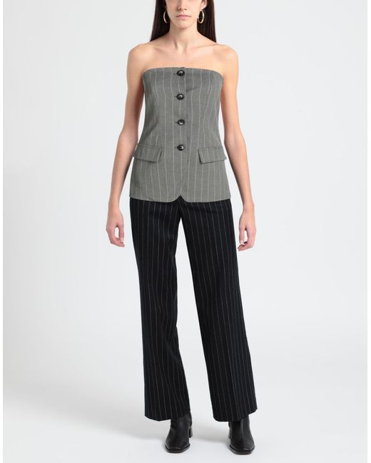 ViCOLO Gray Top Polyester, Viscose, Elastane