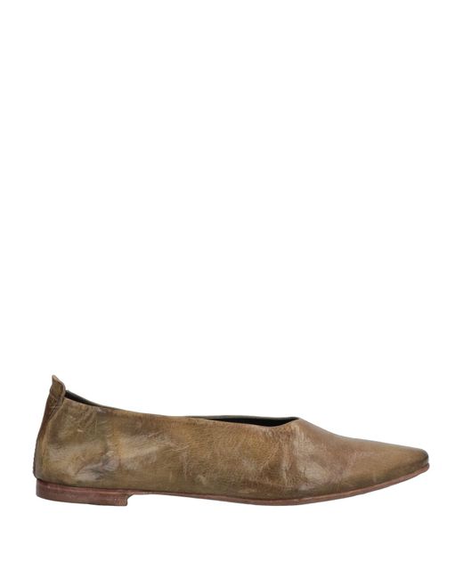 army green ballet flats