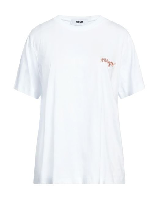 MSGM White T-shirt