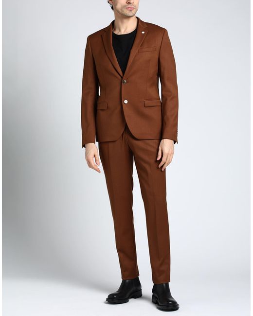 Manuel Ritz Brown Suit for men