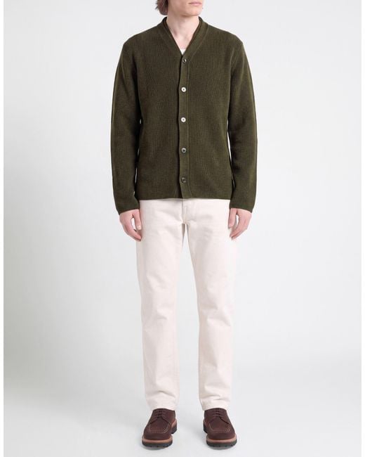 Comme des Garçons Green Military Cardigan Wool for men