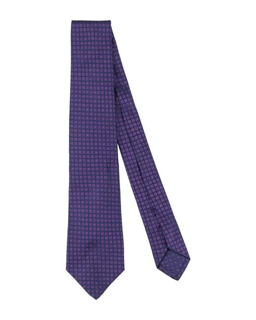 Kiton Purple Ties & Bow Ties Silk for men