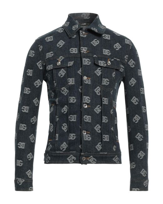 Dolce & Gabbana Blue Denim Outerwear for men