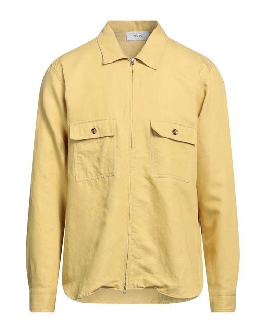 Aglini Yellow Shirt for men