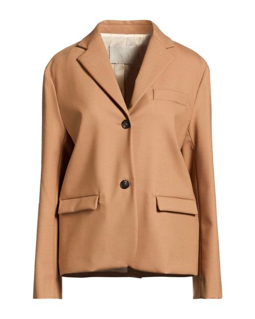 Tela Natural Blazer Polyester, Virgin Wool, Elastane