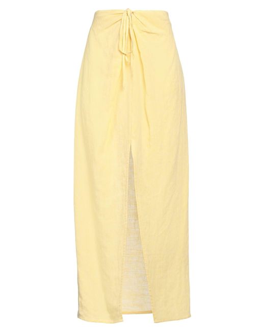 Forte Yellow Maxi Skirt Linen