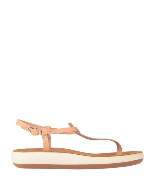 Ancient Greek Sandals Natural Toe Post Sandals