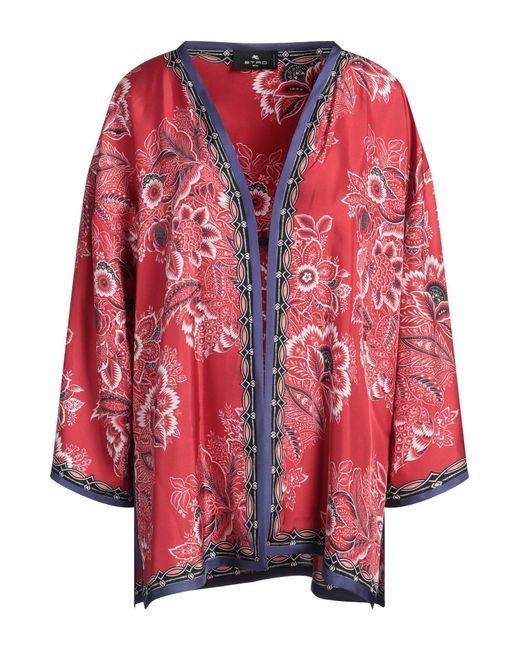 Etro Red Jacket Silk