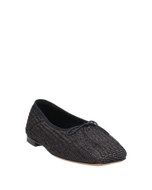 Mansur Gavriel Black Ballet Flats Textile Fibers