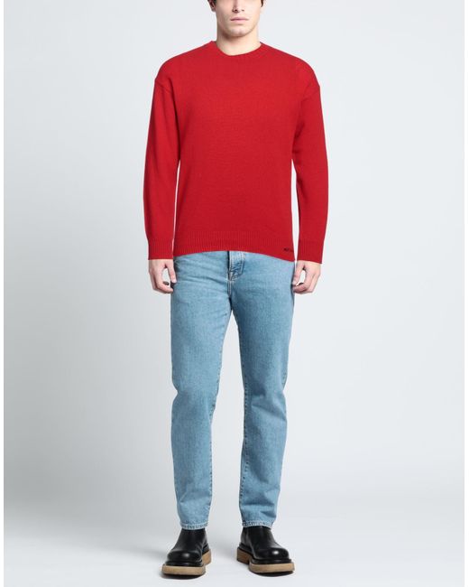 Jil Sander Red Sweater for men