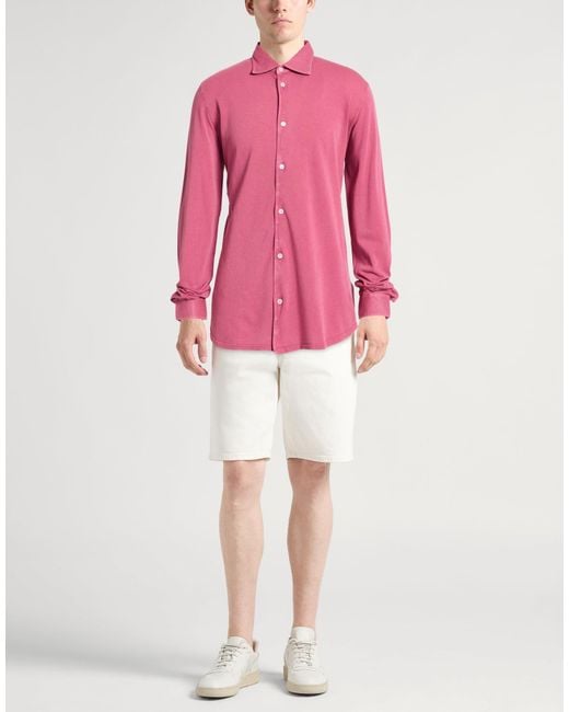 Camisa Fedeli de hombre de color Pink