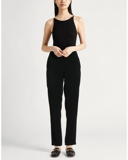 Paule Ka Black Pants Triacetate, Polyester