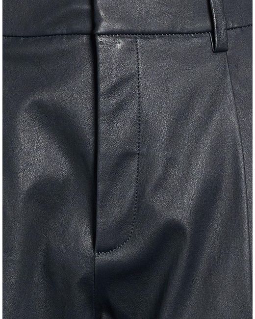 Enes Blue Pants Lambskin, Elastane