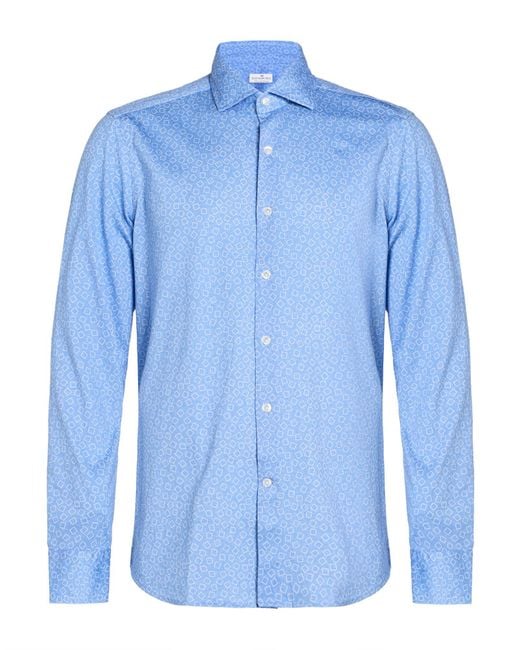 Sonrisa Blue Shirt Cotton for men
