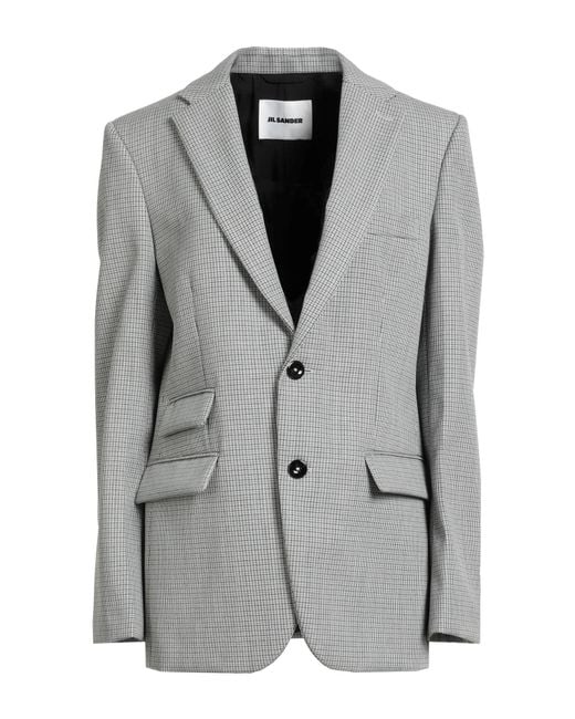 Jil Sander Gray Light Blazer Virgin Wool