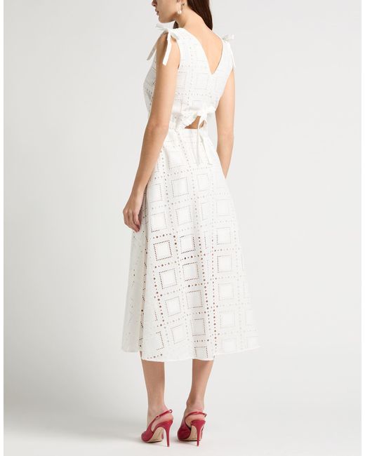MSGM White Midi Dress