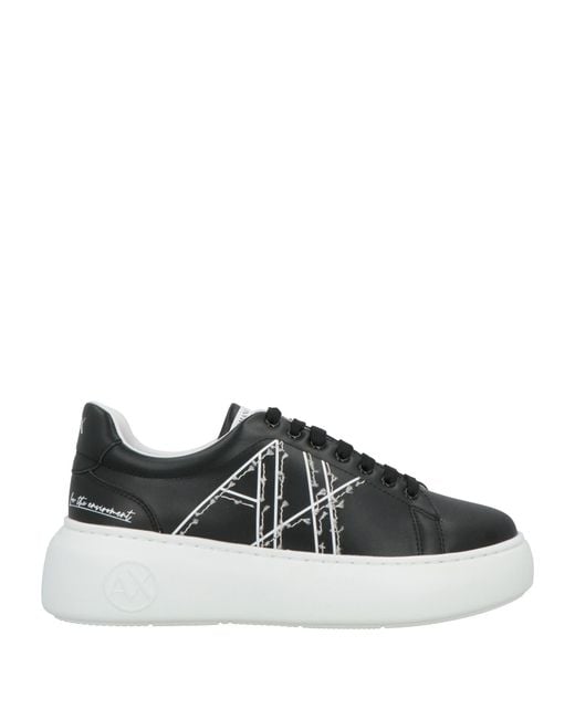 ARMANI EXCHANGE Black Trainers