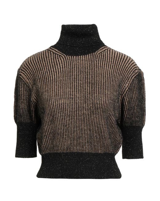CROCHÈ Gray Camel Turtleneck Acrylic, Synthetic Fibers, Viscose, Wool, Alpaca Wool