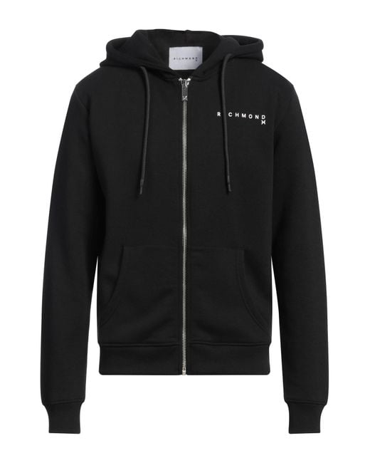 Richmond X Black Sweatshirt Cotton, Polyester for men